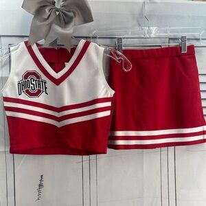 Ohio State Cheerleading Outfit Red and White